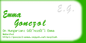 emma gonczol business card